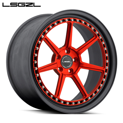 Aluminum LSCZL 2022 2-pieces Forged alloy wheels rims You can customize the data you need 5x130 5x112 r24 r19