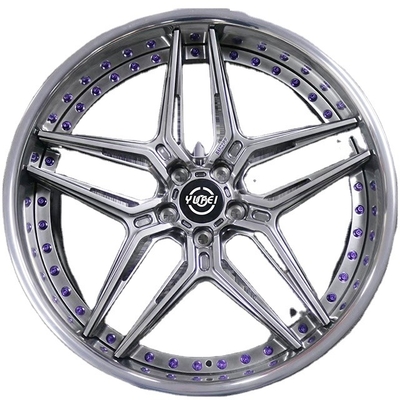 Custom Car Wheels Rims Customize Forged Wheel Hub Rim 18&quot; 19&quot; 20&quot; 21&quot; 22&quot; 24&quot; Inch 2 Piece Structure Forged Alloys