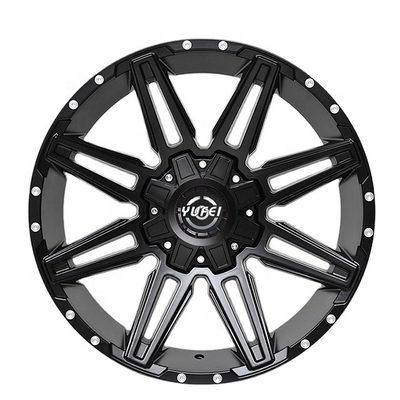 Aluminum Alloy 6061 T6 Rim 15x8 6 Holes G Class Mesh Lip Wheels Black Auto Off Road Alloy Rims Suv 6 Lug Stud 15 Inch 6x139.7 4x4 Forged Off-Road Car