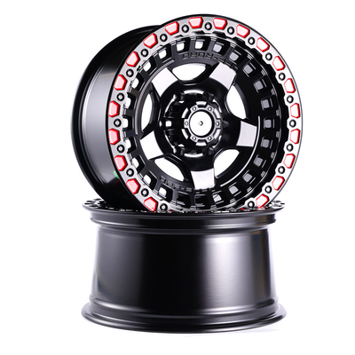 ALLOY New Matte Black Color 6 Holes 15 17 20 Inch Alloy Off Road Car Edges With Pcd 6*139.7
