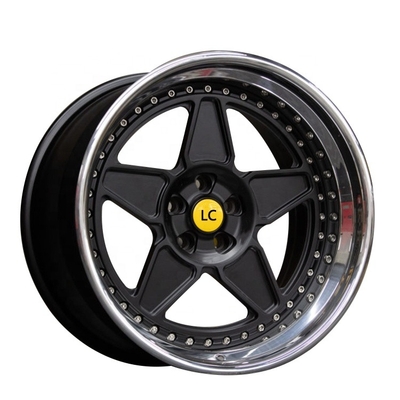 ALLOY 2-Pieces Forged Star Design New Aluminum Deep Plate Forged Wheels For Panamera Cayenne Urus Huracan