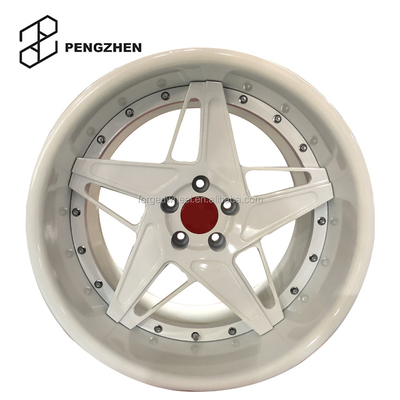 Hot Sale 6061-6T Pengzhen Aluminum Aluminum Deep Dish Passenger Car Wheels 5x112 18 19 20 22 Inch White Rims For Mercedes