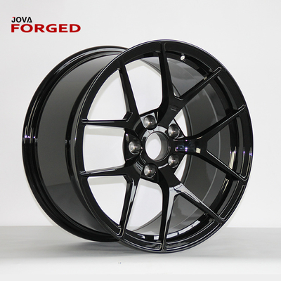 Aluminum Gloss Black Concave Monoblock Forged Rims 15 16 17 Inch 5/114