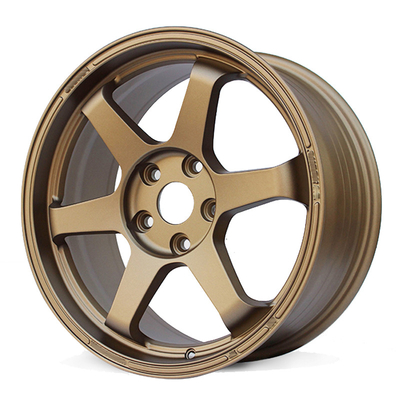 Automotive Spare Parts Wheel Rims Racing Sport Aluminum Alloy Auto Passenger Car Tire Rim Gold 18 For Golf A4 Civic