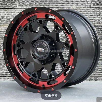 17X9 Inch Aluminum Wheels Aluminum Rims 4X4 Off Road SUV Wheel 5-150 / 6-139.7 Alloy Black Customize Machine Peach Face Color Material