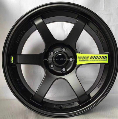 Black aluminum ALLOY car wheels 18 inch te37 style 114.3-5 112-5 in te37 four spokes colur high quality car wheel current cheap price