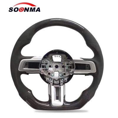 Accept Custom Carbon Fiber Steering Wheel Compatible With 2015-2017 Mustang Gt500 Gt350 Soonma